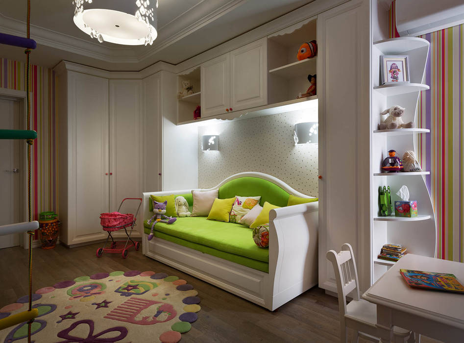 Элегантный интерьер для семьи с активным ребенком, YOUSUPOVA YOUSUPOVA Habitaciones para niños de estilo clásico
