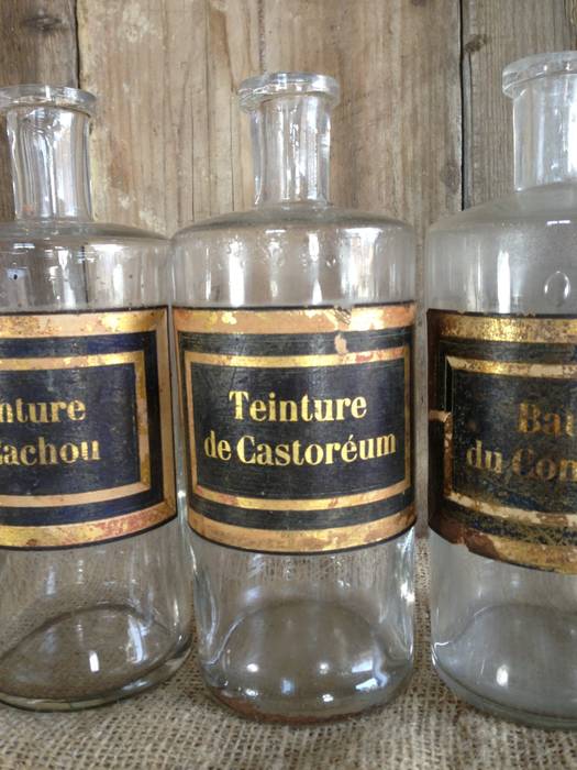 Antique Pharmacy Bottles Sugden and Daughters Eclectic style bathroom Decoration