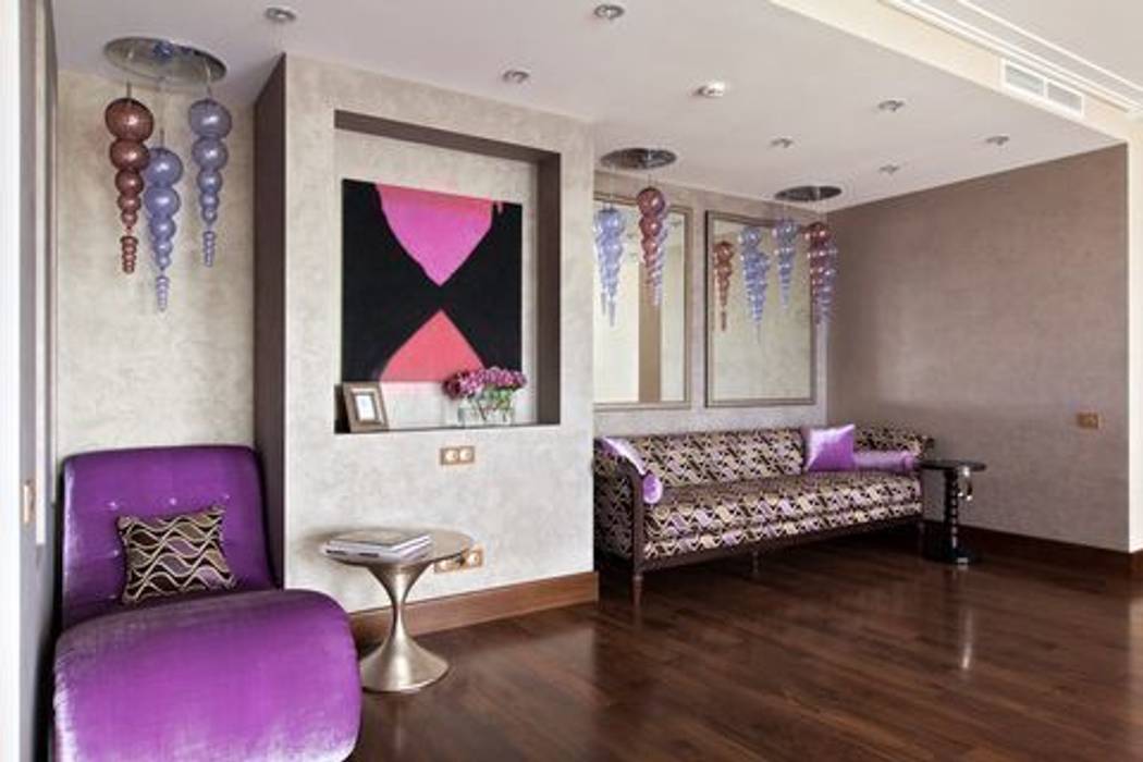 Янтарный дождь, D&A INTERIORS D&A INTERIORS Eclectic style living room