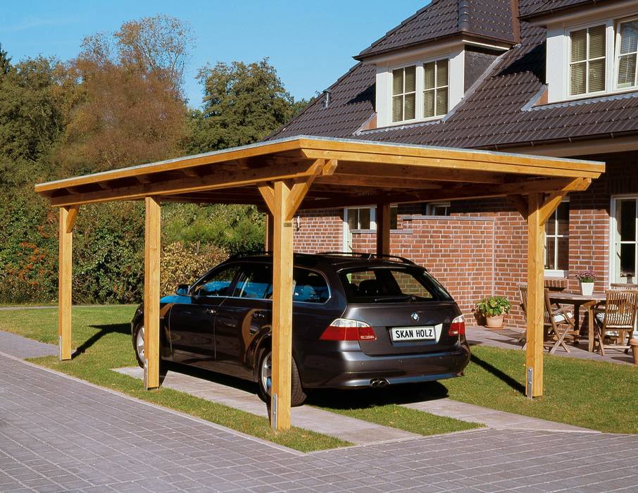 Carport Emsland homify Moderne garage Garages/schuren