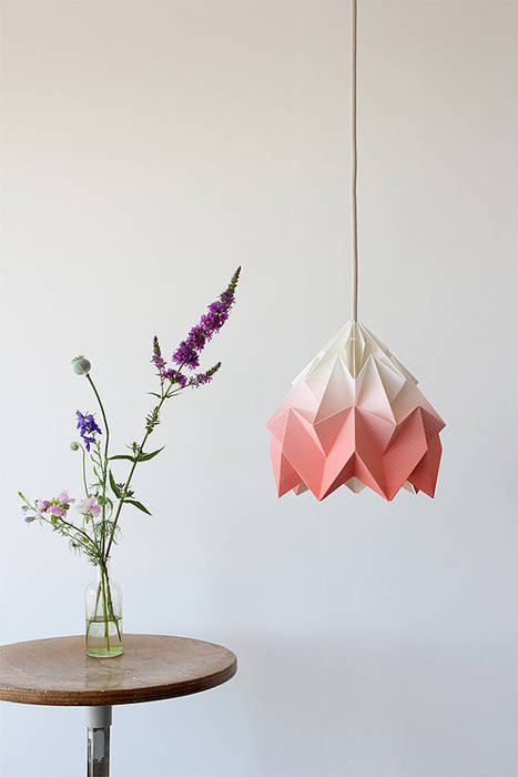 Studio Snowpuppe origami handgevouwen lampen en de nieuwe houten lampen collectie, Snowpuppe Snowpuppe Skandinavische Schlafzimmer Beleuchtung