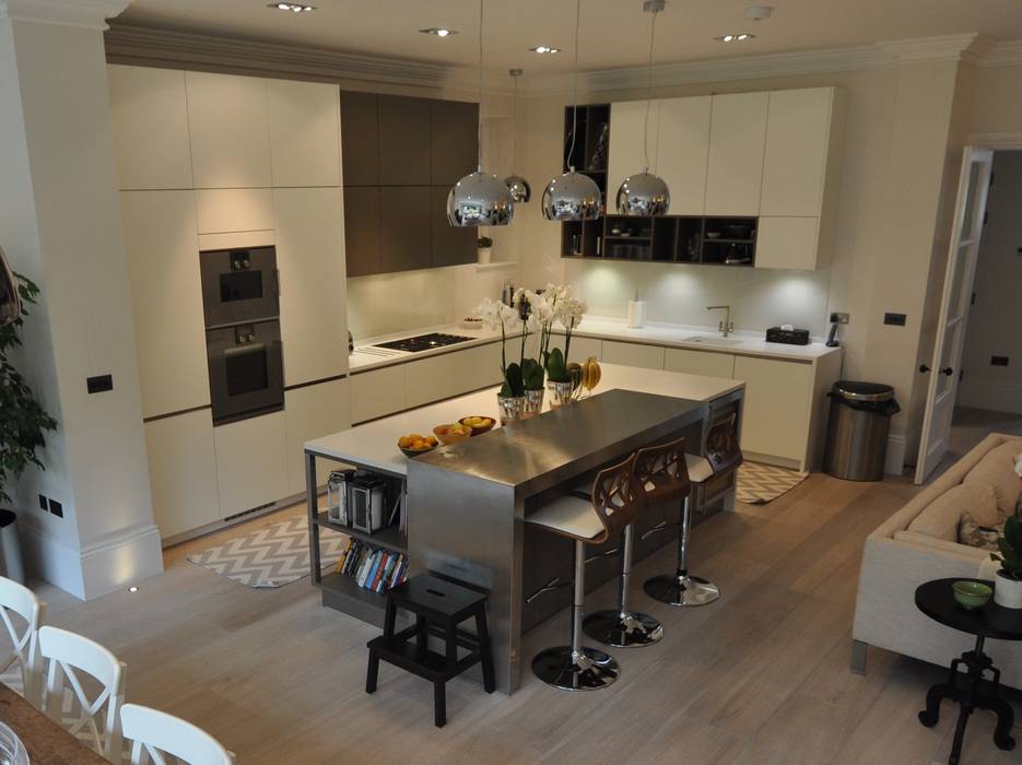 Credition Hill - Hampstead, London NW3 Hampstead Kitchens Modern Mutfak Dolap & Raflar