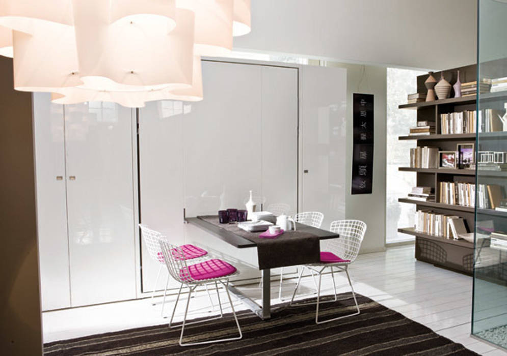 Cama abatible con mesa de comedor incorporada: salones de estilo ... Cama abatible con mesa de comedor incorporada: salones de estilo ...