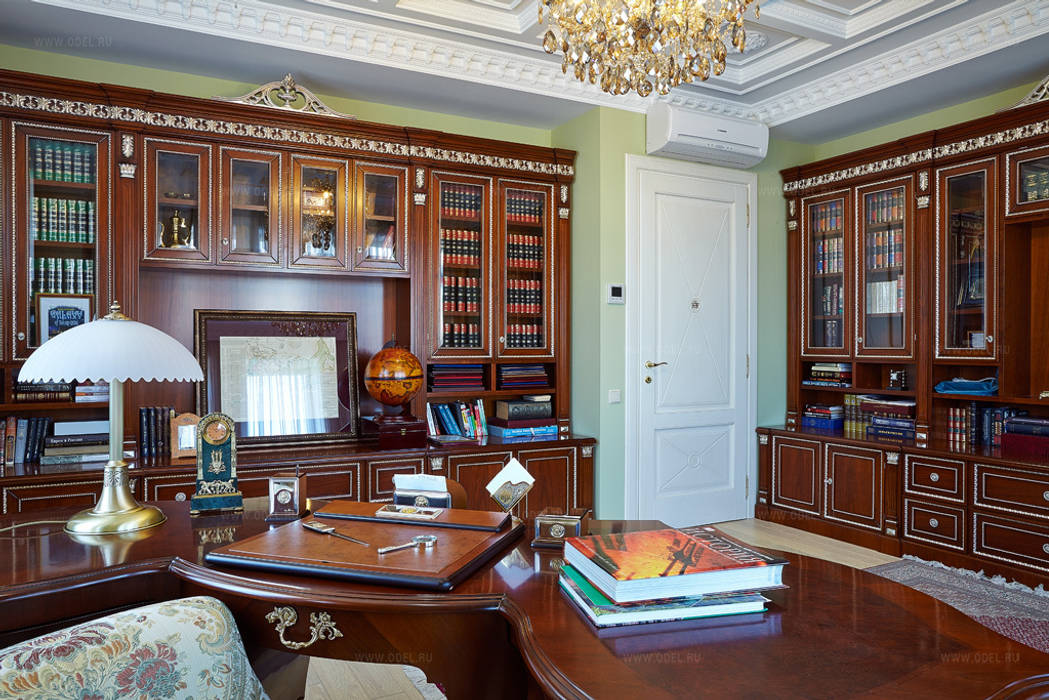 Кабинет ODEL Рабочий кабинет в классическом стиле кабинет,дизайн кабинета,классический стиль