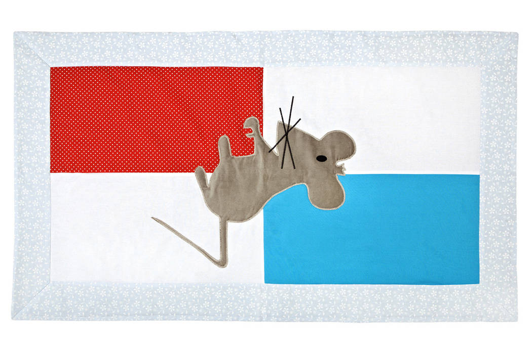 dywanik z aplikacją mysz - jasny Orangeria / Igolo Skandynawski pokój dziecięcy Akcesoria i dekoracje