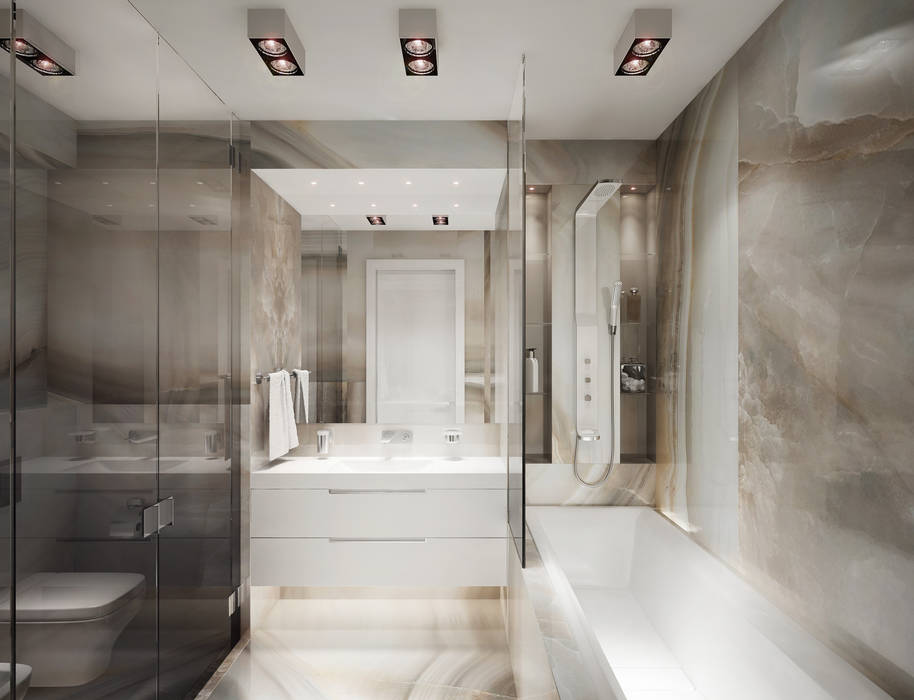 Contemporary bathroom, DenisBu DenisBu Salle de bain minimaliste