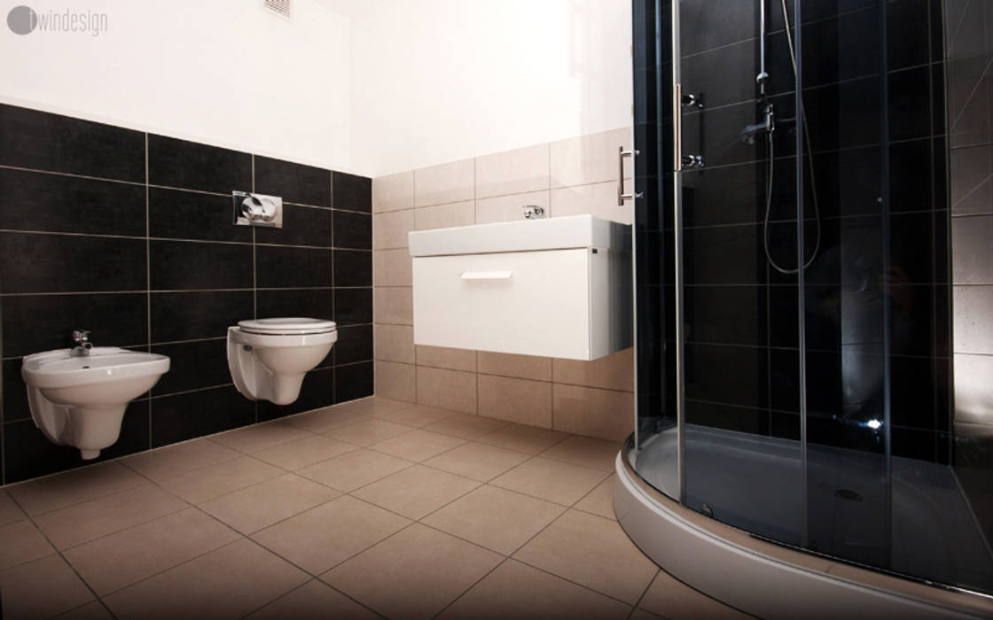 Łazienki i salony kąpielowe - klasyczne beże i brązy, Bednarski - Usługi Ogólnobudowlane Bednarski - Usługi Ogólnobudowlane Modern style bathrooms