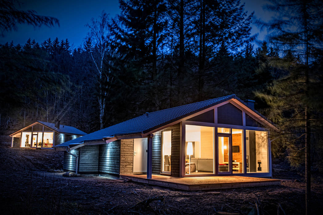 Ferienhaus Lichtung, Ferienhaus Lichtung im grünen Herzen Deutschland Ferienhaus Lichtung im grünen Herzen Deutschland 房子