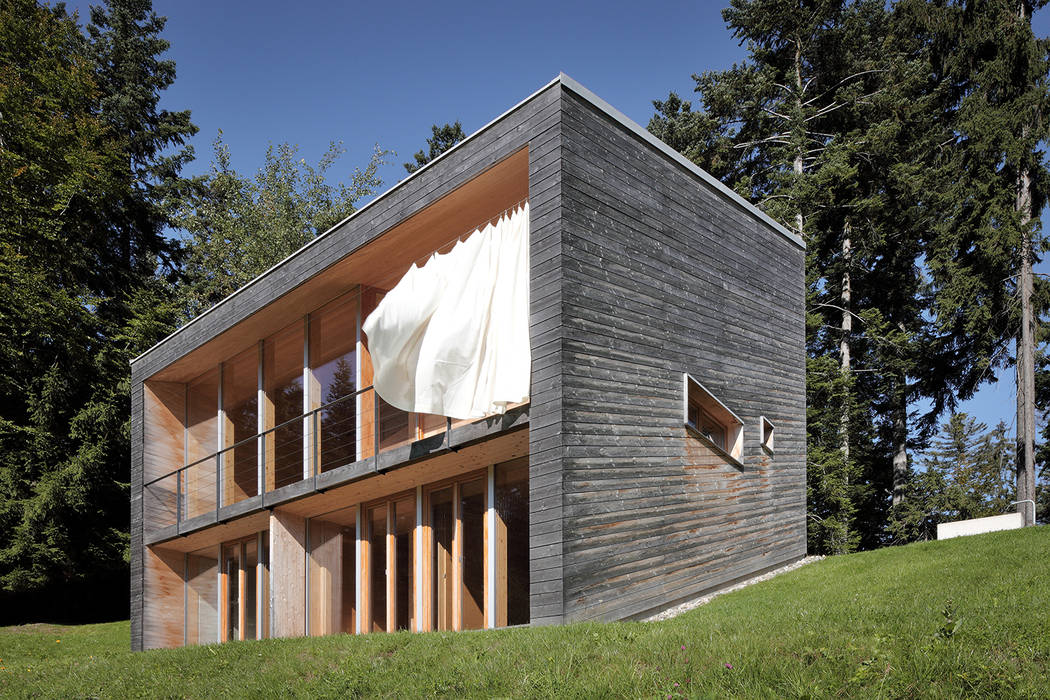 Bienenhus - Ferienhaus in Vorarlberg, Yonder – Architektur und Design Yonder – Architektur und Design Nowoczesne domy