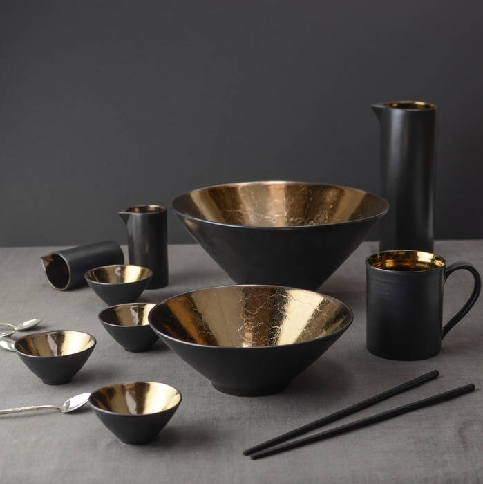 Magnificent Bronze Ceramic Collection Nom Living Modern dining room Crockery & glassware