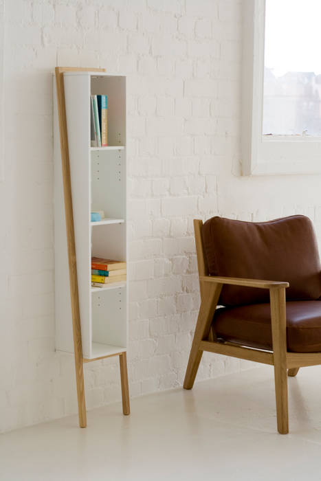 Lean Man Shelves And Then Design Limited Scandinavian style living room Shelves