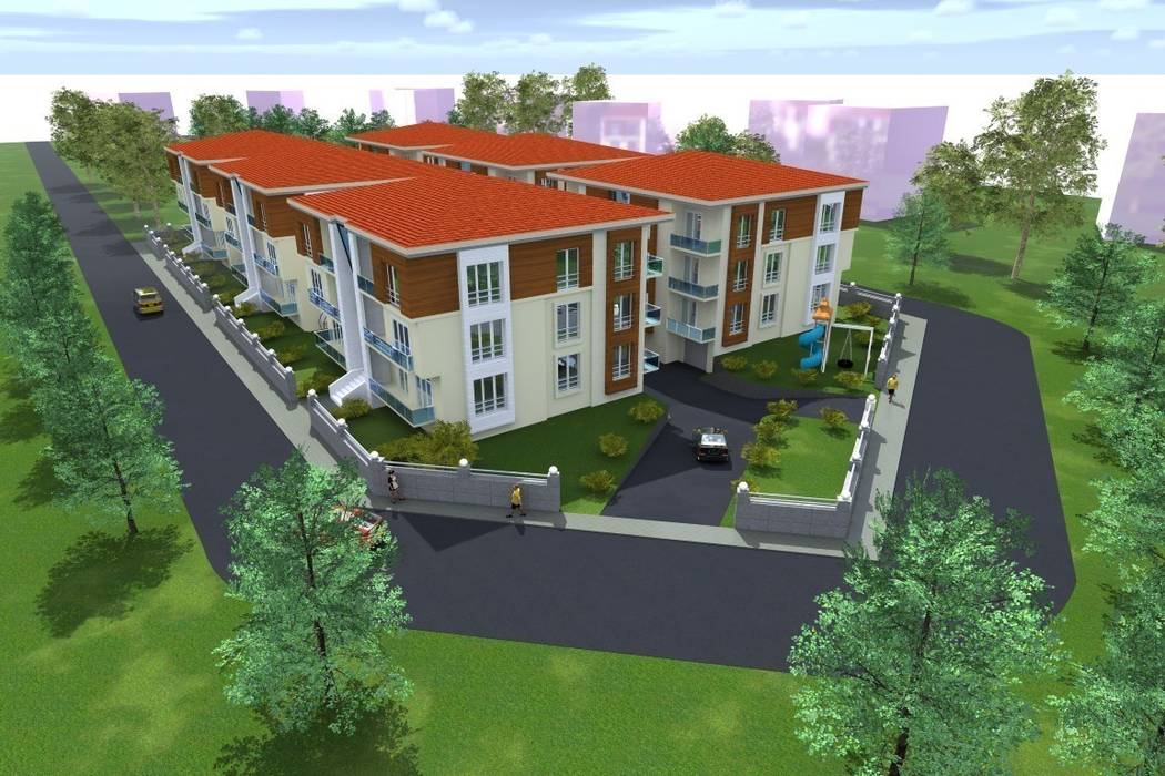 Site Projesi, Portakal mimarlik Portakal mimarlik Modern Evler