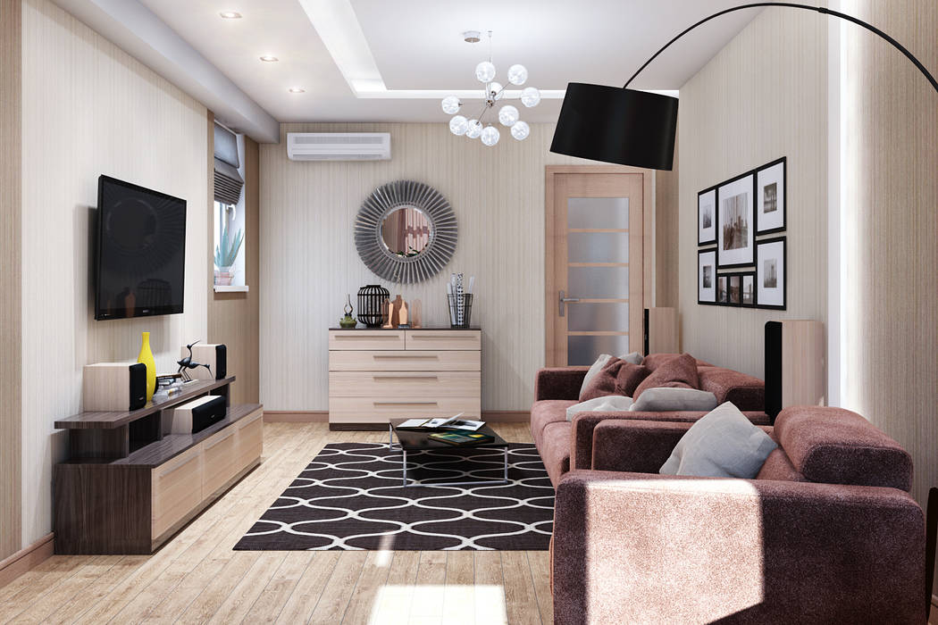 Современный стиль в интерьере , Студия дизайна ROMANIUK DESIGN Студия дизайна ROMANIUK DESIGN Living room