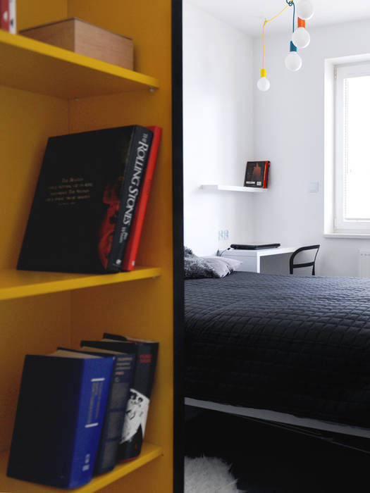 Mieszkanie Bażantowo musk collective design Minimalistyczna sypialnia