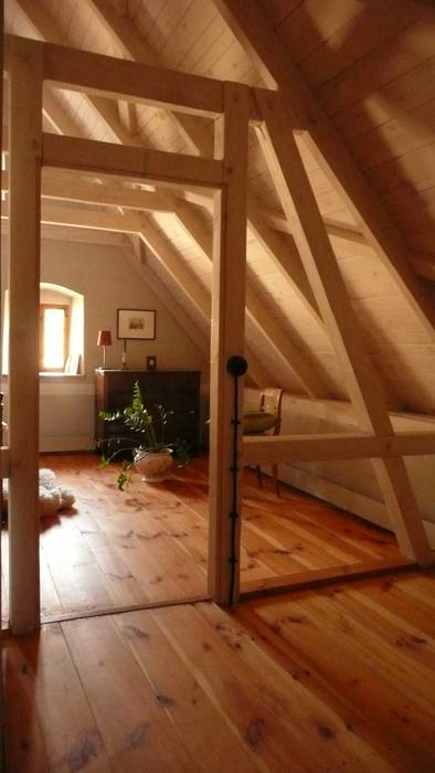 Auszugshaus Reichenau, Junghanns + Müller Architekten Junghanns + Müller Architekten Country style bedroom