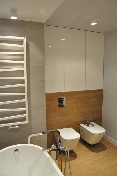łazienka prywatna Tarna Design Studio Minimalistyczna łazienka