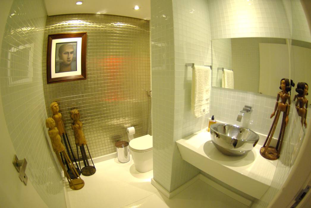 Apartment in Recife, Brazil André Cavendish e Arquitetos Modern bathroom