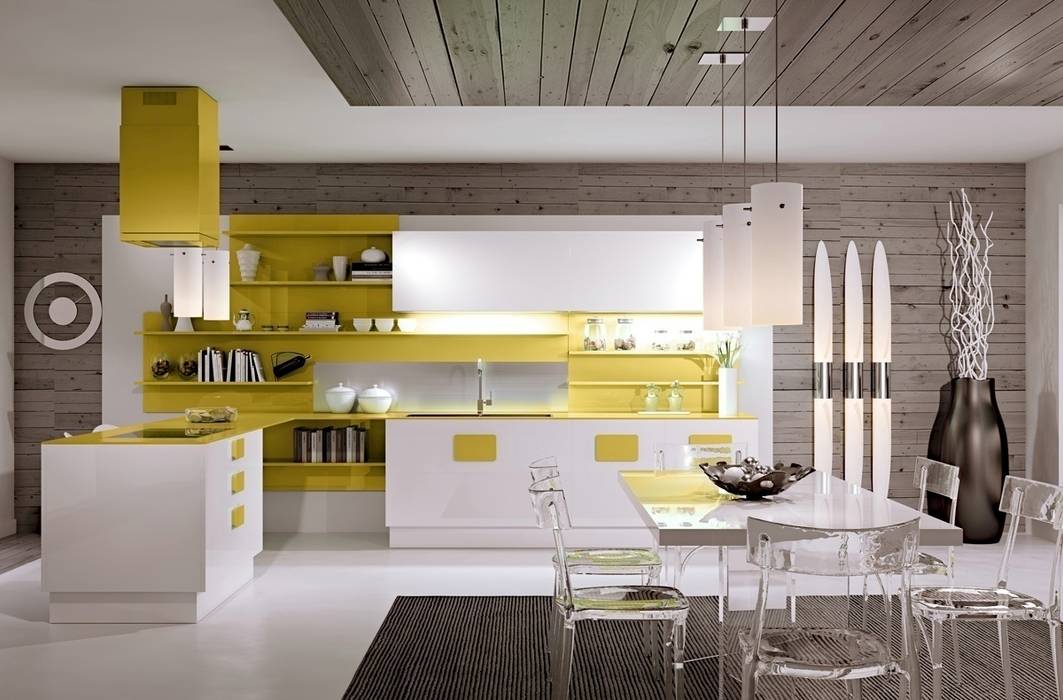 MODERN MUTFAK TASARIMLARI , Ysk Dekorasyon Ysk Dekorasyon Modern style kitchen Cabinets & shelves