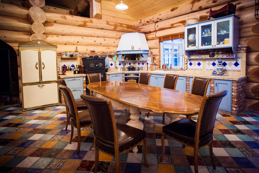 Дом в Пушкино, Смарт Вуд Смарт Вуд Rustic style dining room