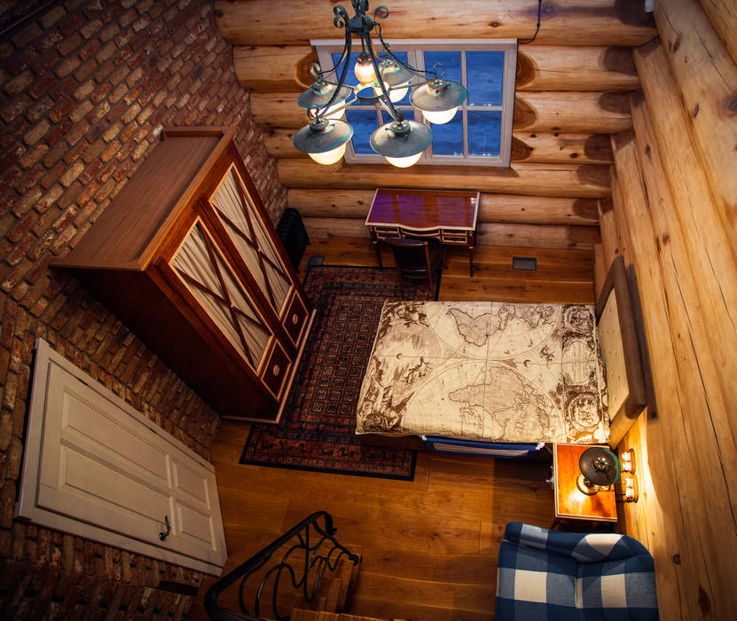 Дом в Пушкино, Смарт Вуд Смарт Вуд Rustic style bedroom