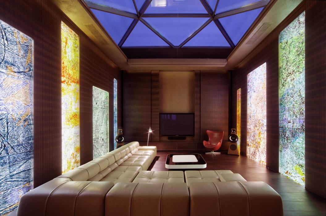 Пентхаус на Арбате, VOX Architects VOX Architects Salas multimedia de estilo minimalista