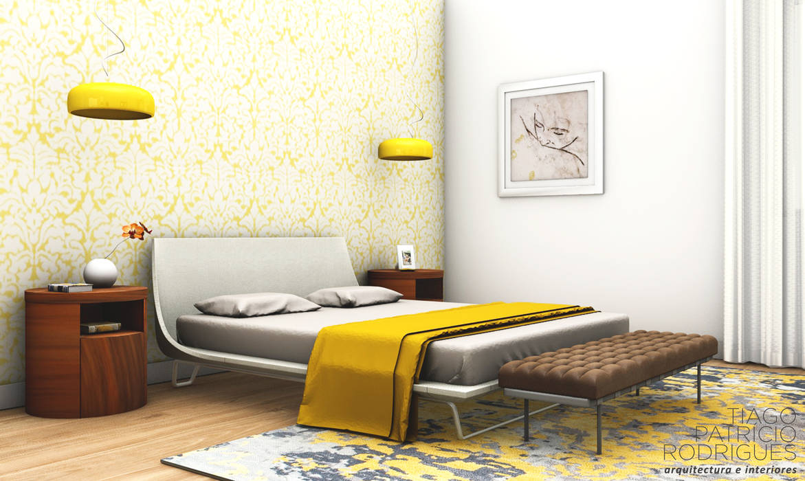 Quartos modernos por Tiago Patricio Rodrigues, Arquitectura e Interiores Moderno