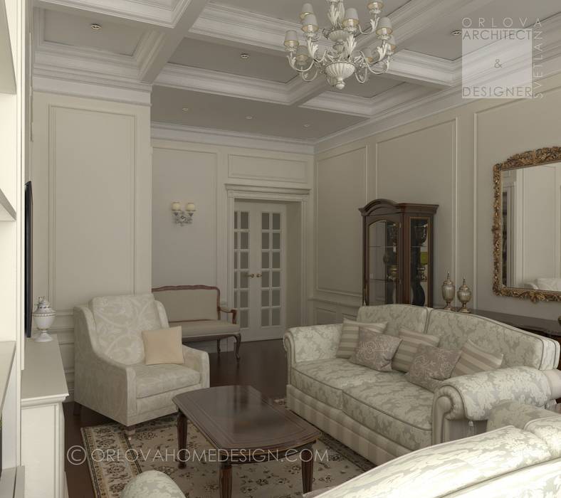 Квартира в Санкт-Петербурге, Orlova Home Design Orlova Home Design Classic style living room