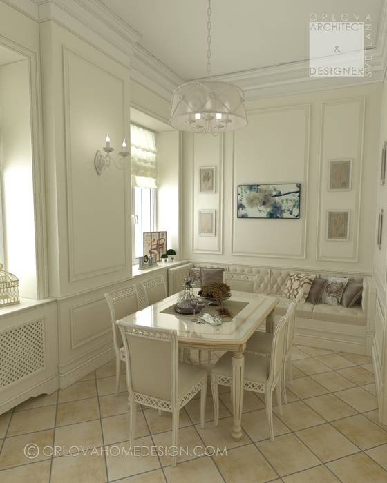 Квартира в Санкт-Петербурге, Orlova Home Design Orlova Home Design Comedores de estilo clásico