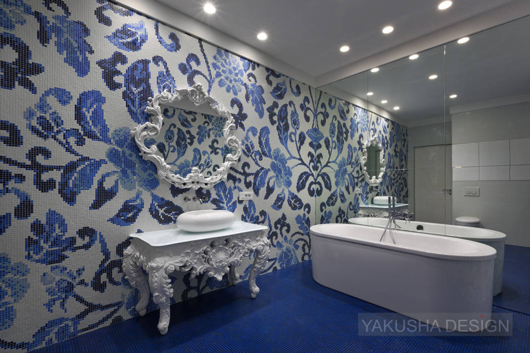 Fashion apartment, Yakusha Design Yakusha Design Ванная комната в эклектичном стиле