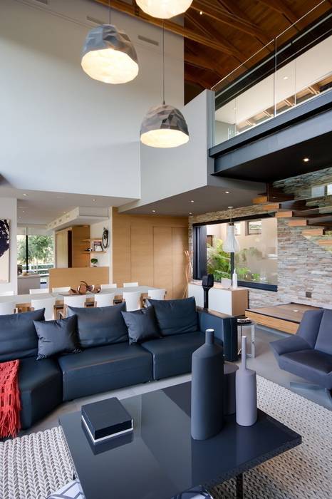 House in Blair Atholl, Nico Van Der Meulen Architects Nico Van Der Meulen Architects Modern living room