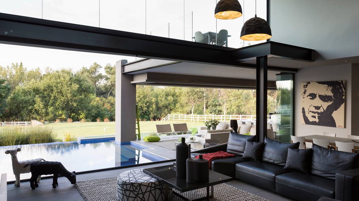 House in Blair Atholl, Nico Van Der Meulen Architects Nico Van Der Meulen Architects Modern living room