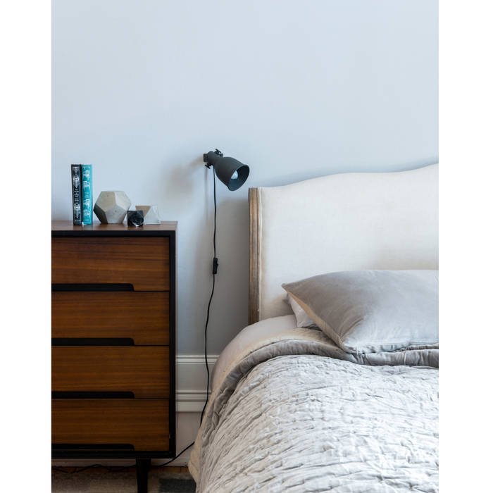 Velvet Linen Bedspread (Oyster / Natural Linen) Niki Jones Classic style bedroom Accessories & decoration