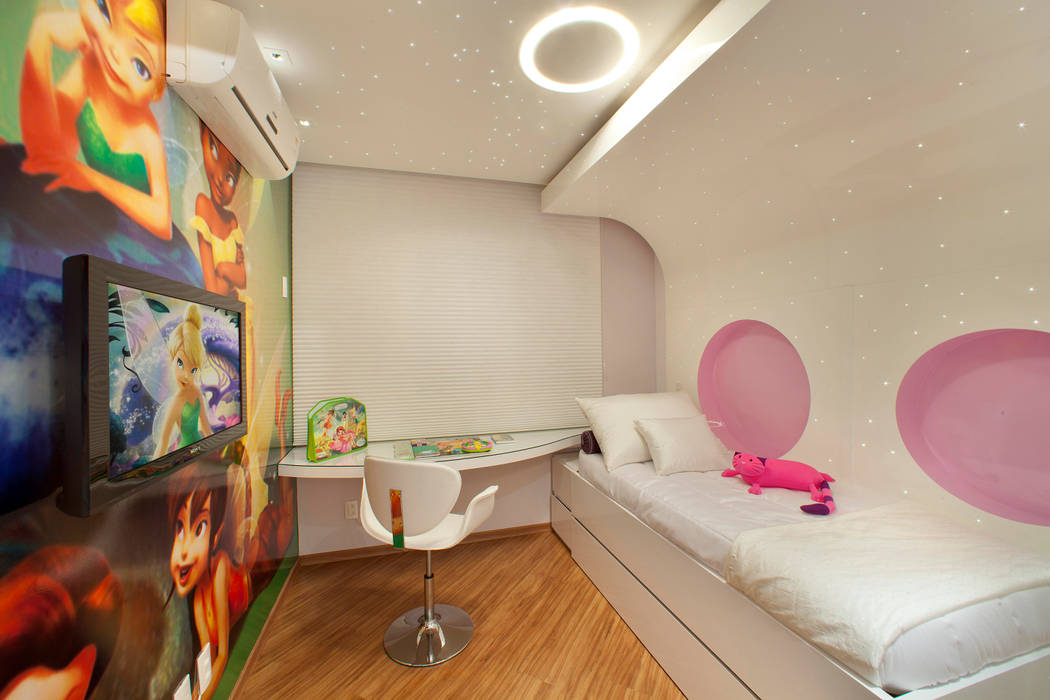 Apartamento Jatobá, Designer de Interiores e Paisagista Iara Kílaris Designer de Interiores e Paisagista Iara Kílaris Modern nursery/kids room