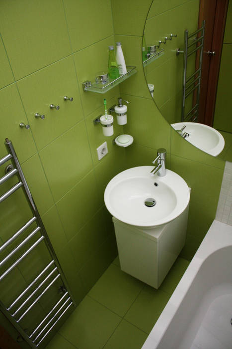 ванная artemuma - архитектурное бюро Ванная комната в стиле минимализм Мебель для ванной