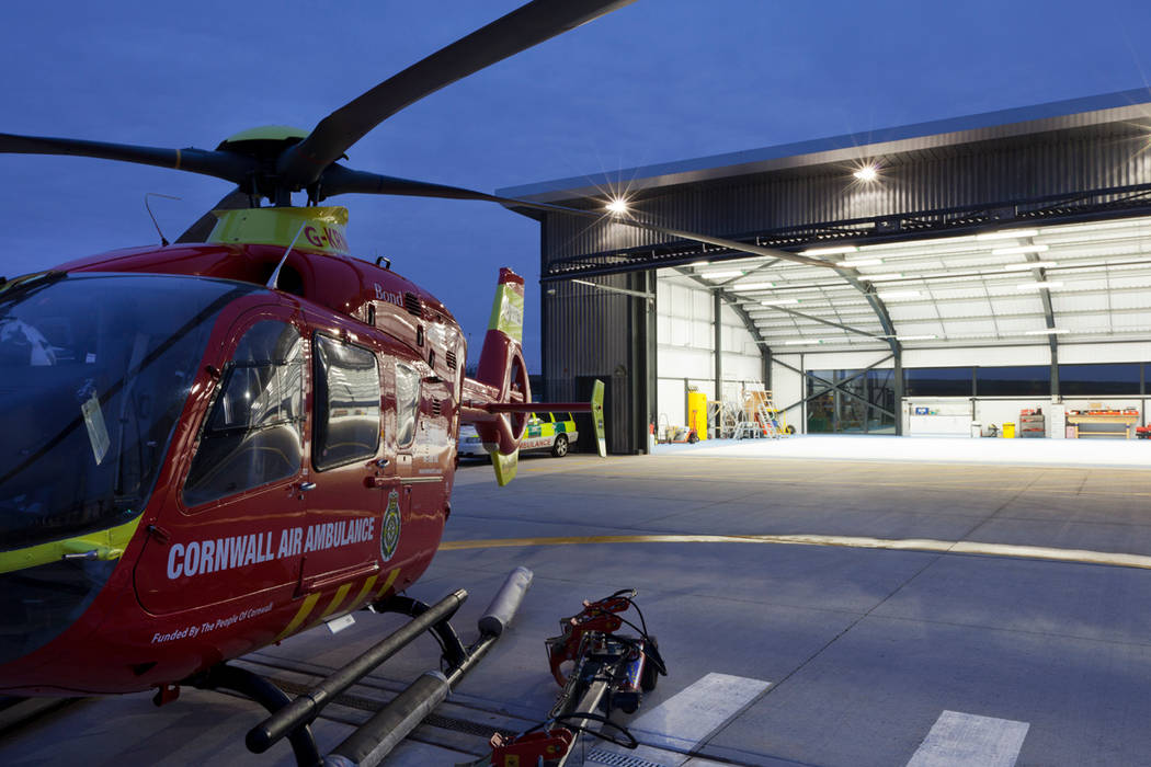 ​Cornwall Air Ambulance Trust, New Operations Facility Photowork Commercial spaces Airports