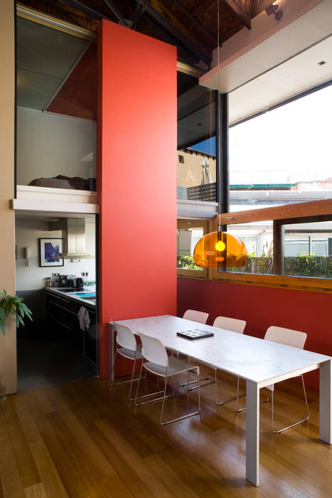 Loft ATOCHA. Madrid, Beriot, Bernardini arquitectos Beriot, Bernardini arquitectos Industrial style dining room