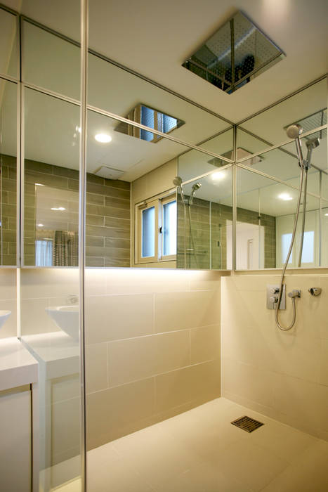 GALLERY HOUSE 미술가의 집, HBA-rchitects HBA-rchitects Phòng tắm phong cách tối giản
