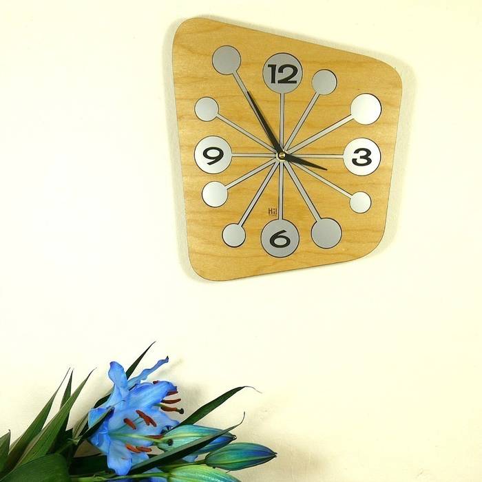 Wooden Atomica Clock Hi! TIME Classic style houses Accessories & decoration