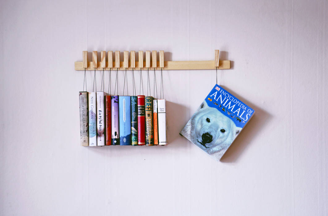 Book rack in Ash, agustav agustav 现代客厅設計點子、靈感 & 圖片 書櫃