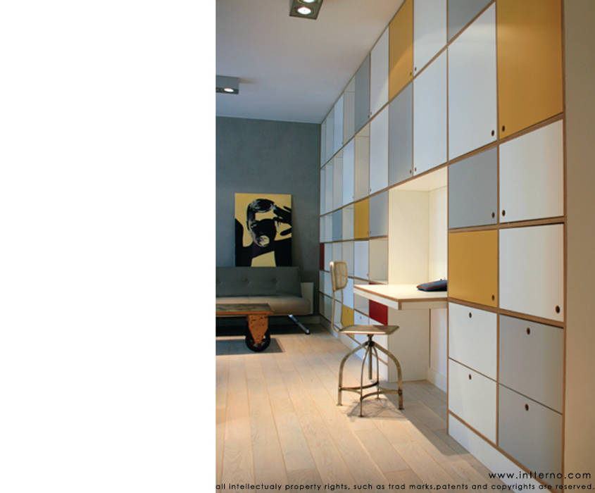 Regał ze sklejki , Intterno Intterno Scandinavian style living room Shelves