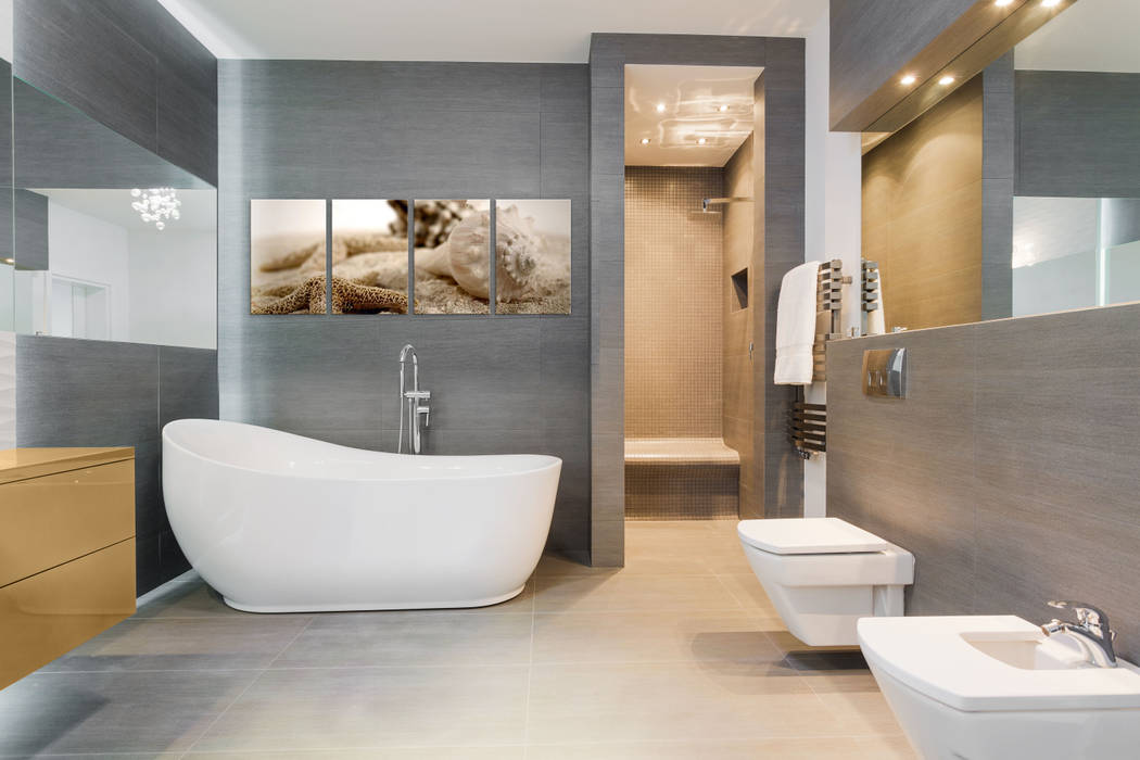 Quadri per il bagno, BIMAGO.it BIMAGO.it Casas de banho modernas Decoração