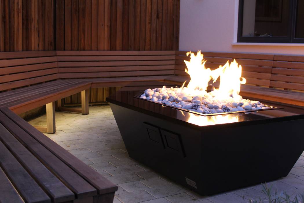 Stealth Boat Fire Table - Southampton Rivelin Modern style gardens Fire pits & barbecues