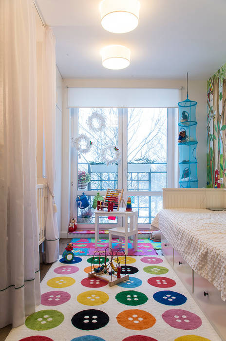 Квартира в ЖК Новая Скандинавия, projectorstudio projectorstudio Детская комнатa в скандинавском стиле