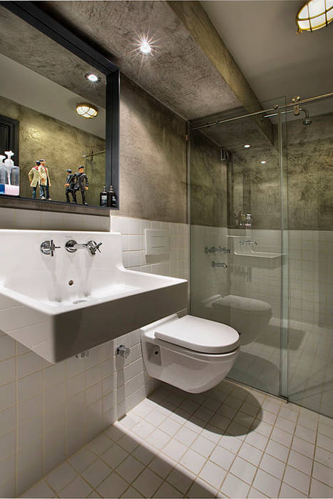 Levent Villa, Udesign Architecture Udesign Architecture Industrial style bathroom