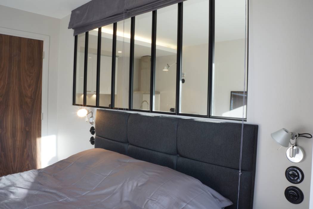 PARIS 17 30m², blackStones blackStones Camera da letto in stile industriale