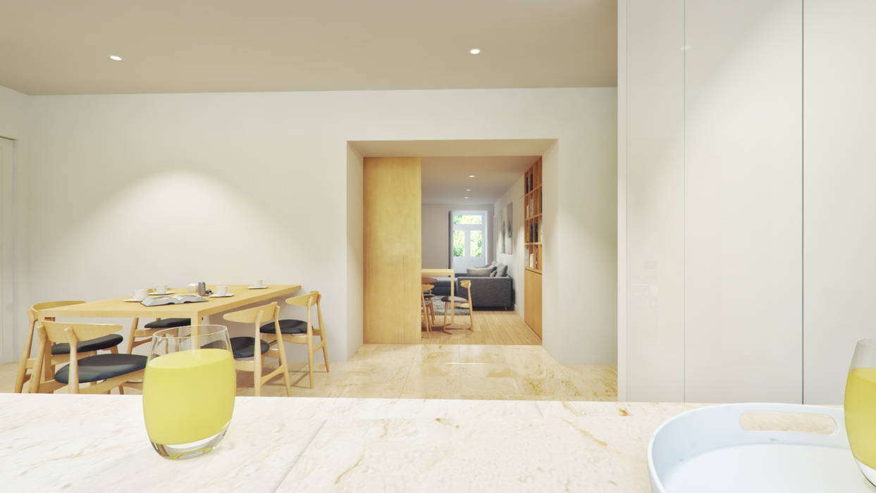 Casa em Lavra, Matosinhos homify Cozinhas minimalistas