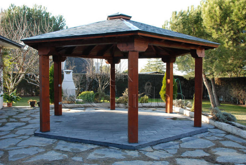 CENADORES DE MADERA, DECK & GARDEN DECK & GARDEN 지중해스타일 정원 온실