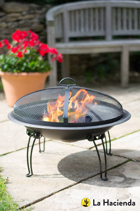 Portland with folding legs La Hacienda Classic style garden Fire pits & barbecues