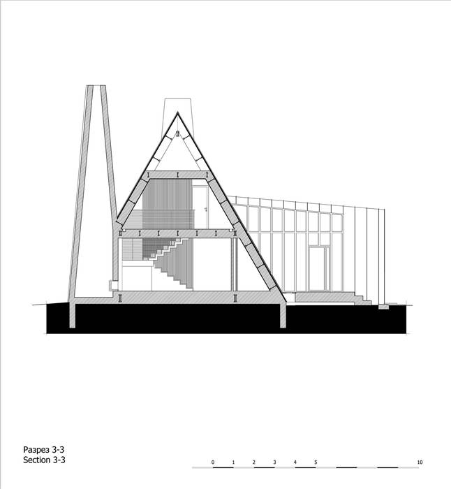 Треугольный Дом из концептуальной серии "Чеснок", CHM architect CHM architect