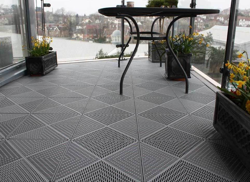 Bergo Unique tiles balcony floor Ecotile Flooring بلكونة أو شرفة